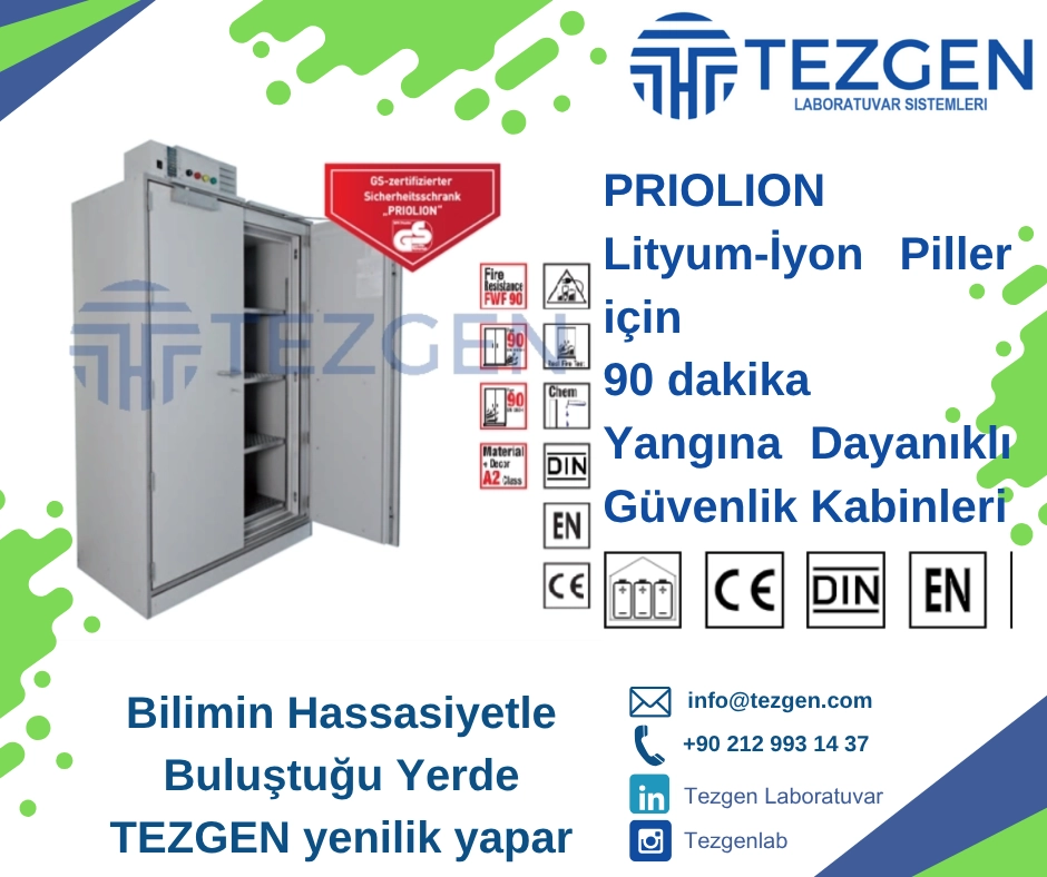 Lityum Pil Saklama Dolapları