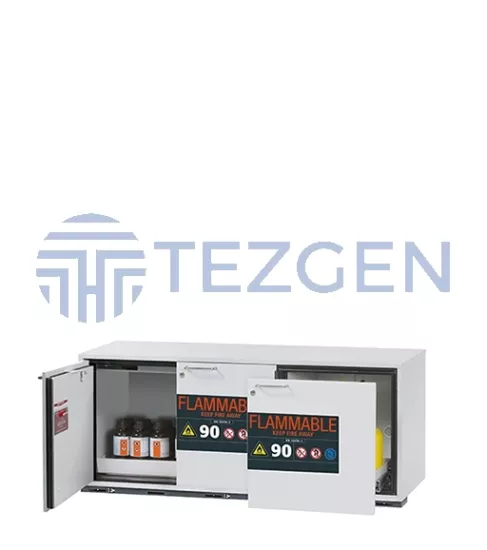 90 Dakika Yangına Dayanıklı Tezgah Altı Güvenlik Saklama Dolabı UB90.060.140.UL.S2T | Asecos