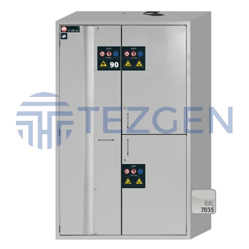 Asecos Kombi Saklama Asit Baz Ve Kimyasal Dolap