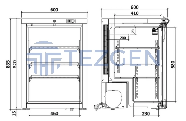 Tezgen HPX 115 ATEX Laboratuvar Derin Dondurucu