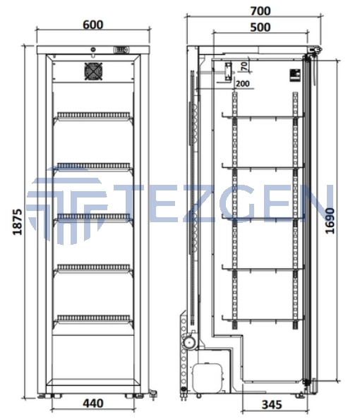 Tezgen HPX 355 ATEX Laboratuvar Derin Dondurucu