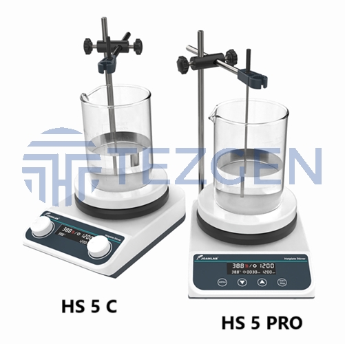 Joanlab HS5 C Manyetik Karıştırıcı 200-1500 RPM 280 C Stand Dahil