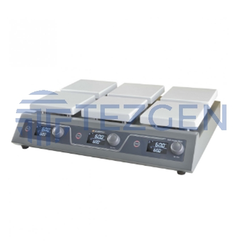 LABTron EVO HS1-M6 Altılı Isıtıcılı Manyetik Karıştırıcı