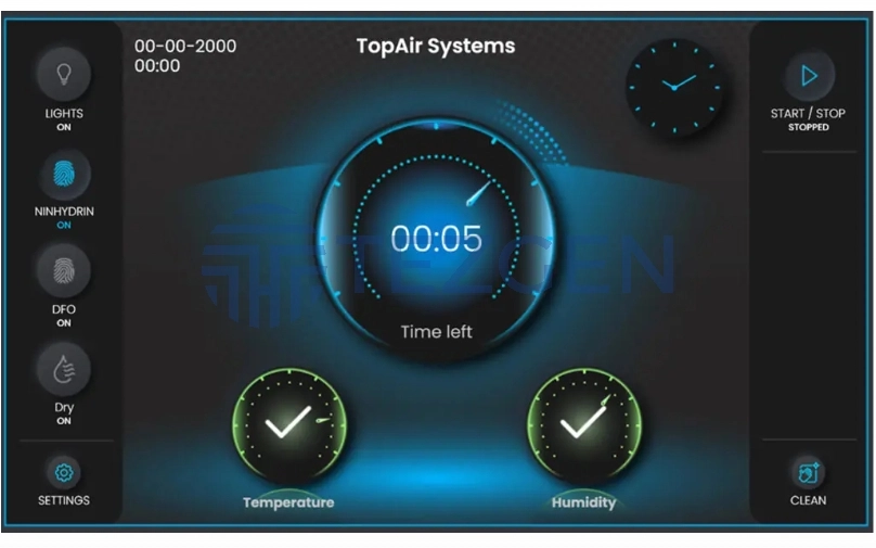 Ninhydrin and DFO Cabinet Room ND-080